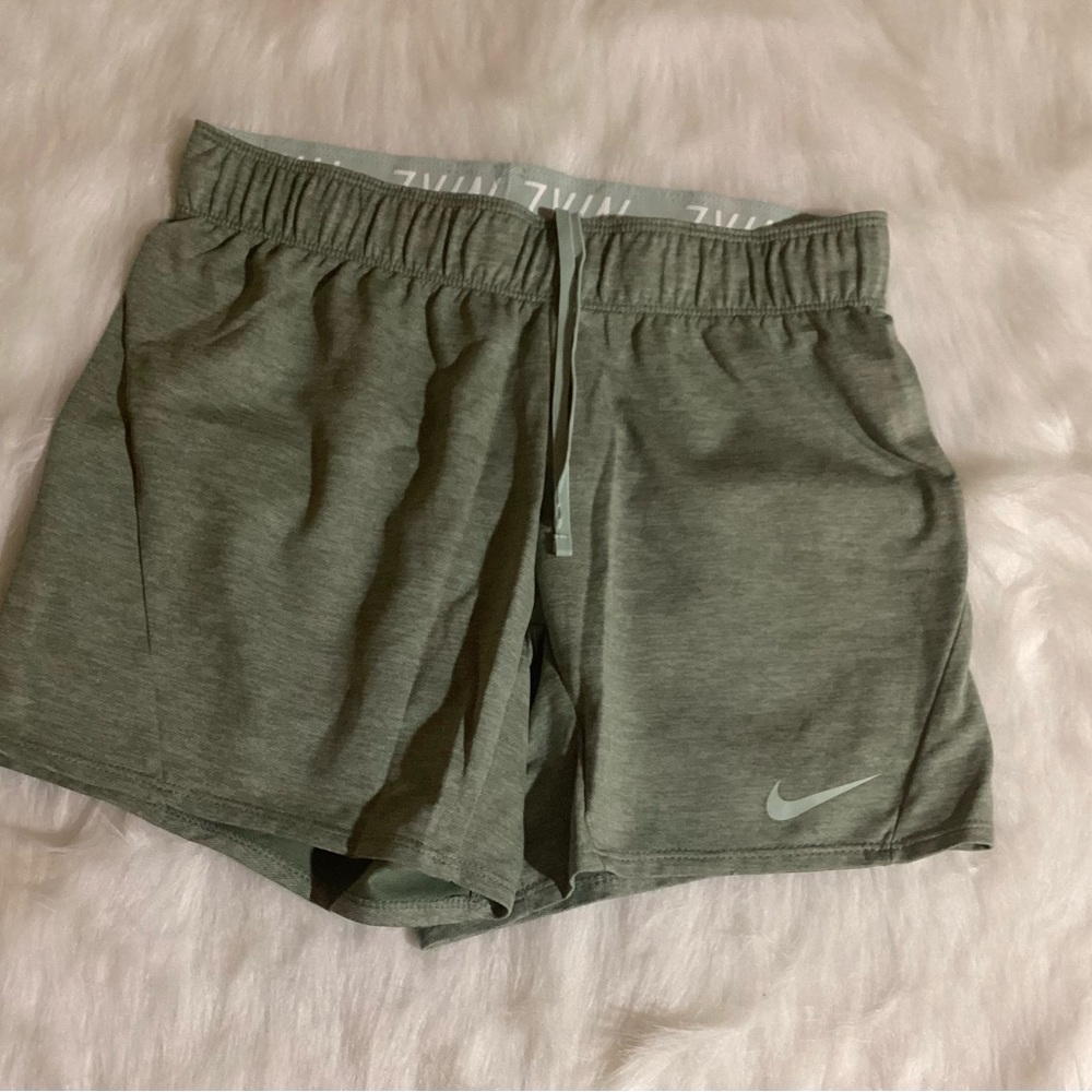 Green Nike shorts XS